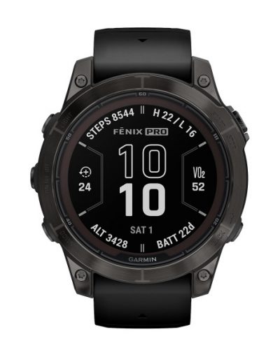 Смарт часовник Garmin Fenix 7 Pro Sapphire Solar Edition Carbon Grey DLC Titanium/Black 010-02777-11